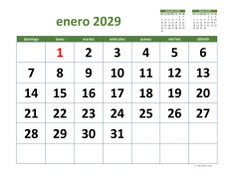 calendario mensual 2029 03