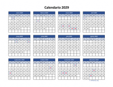 Calendario de México del 2029 04