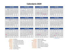 Calendario de México del 2029 05
