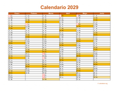 Calendario de México del 2029 09