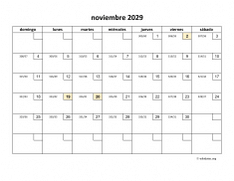 calendario noviembre 2029 01