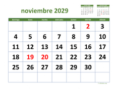 calendario noviembre 2029 03
