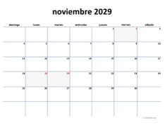 calendario noviembre 2029 04