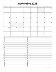 calendario noviembre 2029 07