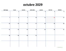calendario octubre 2029 04