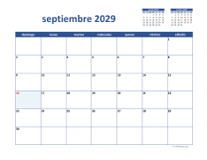 calendario septiembre 2029 02