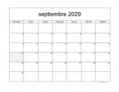 calendario septiembre 2029 05