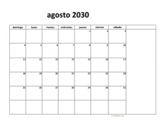 calendario agosto 2030 08