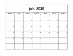 calendario julio 2030 05