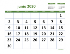 calendario junio 2030 03