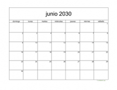 calendario junio 2030 05