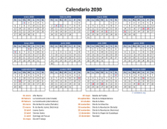Calendario de México del 2030 05