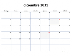 calendario diciembre 2031 04