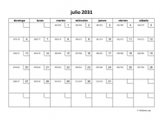 calendario julio 2031 01