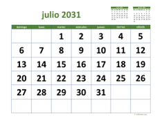 calendario julio 2031 03