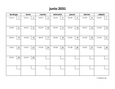 calendario junio 2031 01