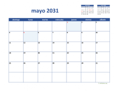 calendario mayo 2031 02