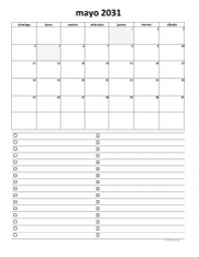 calendario mayo 2031 07