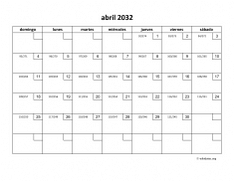 calendario abril 2032 01