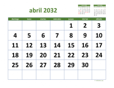 calendario abril 2032 03