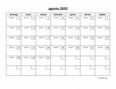 calendario agosto 2032 01