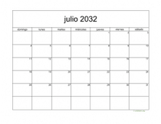 calendario julio 2032 05
