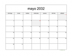 calendario mayo 2032 05