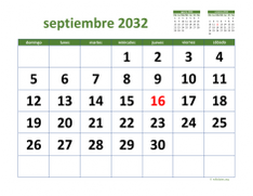 calendario septiembre 2032 03