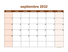 calendario septiembre 2032 06