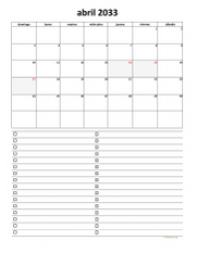 calendario abril 2033 07