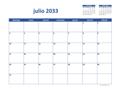 calendario julio 2033 02