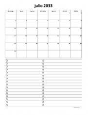 calendario julio 2033 07