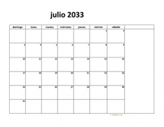 calendario julio 2033 08