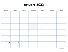 calendario octubre 2033 04