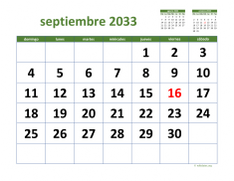 calendario septiembre 2033 03