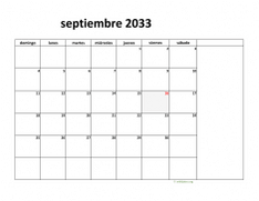 calendario septiembre 2033 08