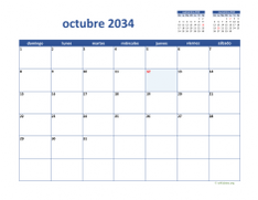 calendario octubre 2034 02