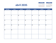 calendario abril 2035 02