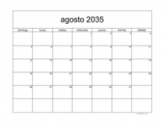 calendario agosto 2035 05