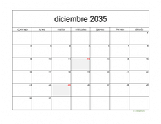 calendario diciembre 2035 05