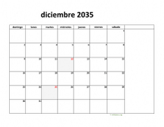 calendario diciembre 2035 08