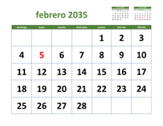 calendario febrero 2035 03