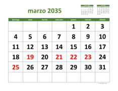 calendario marzo 2035 03