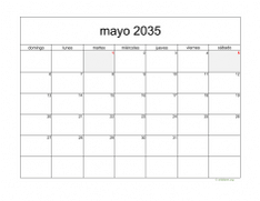 calendario mayo 2035 05