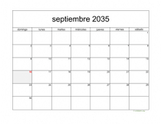 calendario septiembre 2035 05