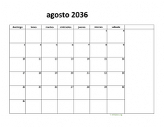 calendario agosto 2036 08
