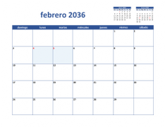 calendario febrero 2036 02