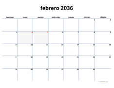 calendario febrero 2036 04