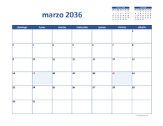 calendario marzo 2036 02