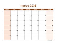 calendario marzo 2036 06